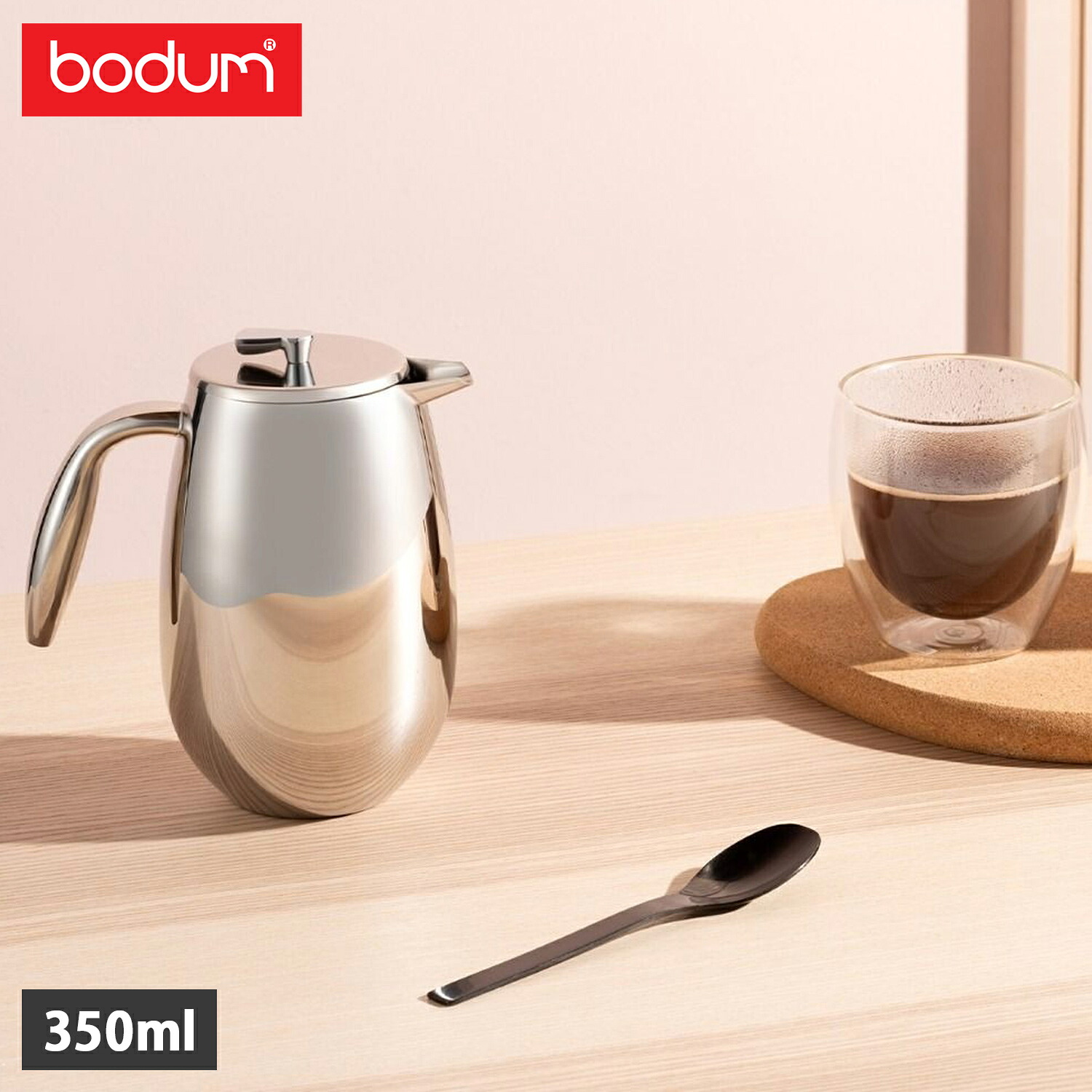 ボダム boduｍ コーヒーメーカー フレンチプレス 350ml ステンレス 3カップ用 食洗機対応 ダブルウォール COLUMBIA シルバー 1303-16 母の日