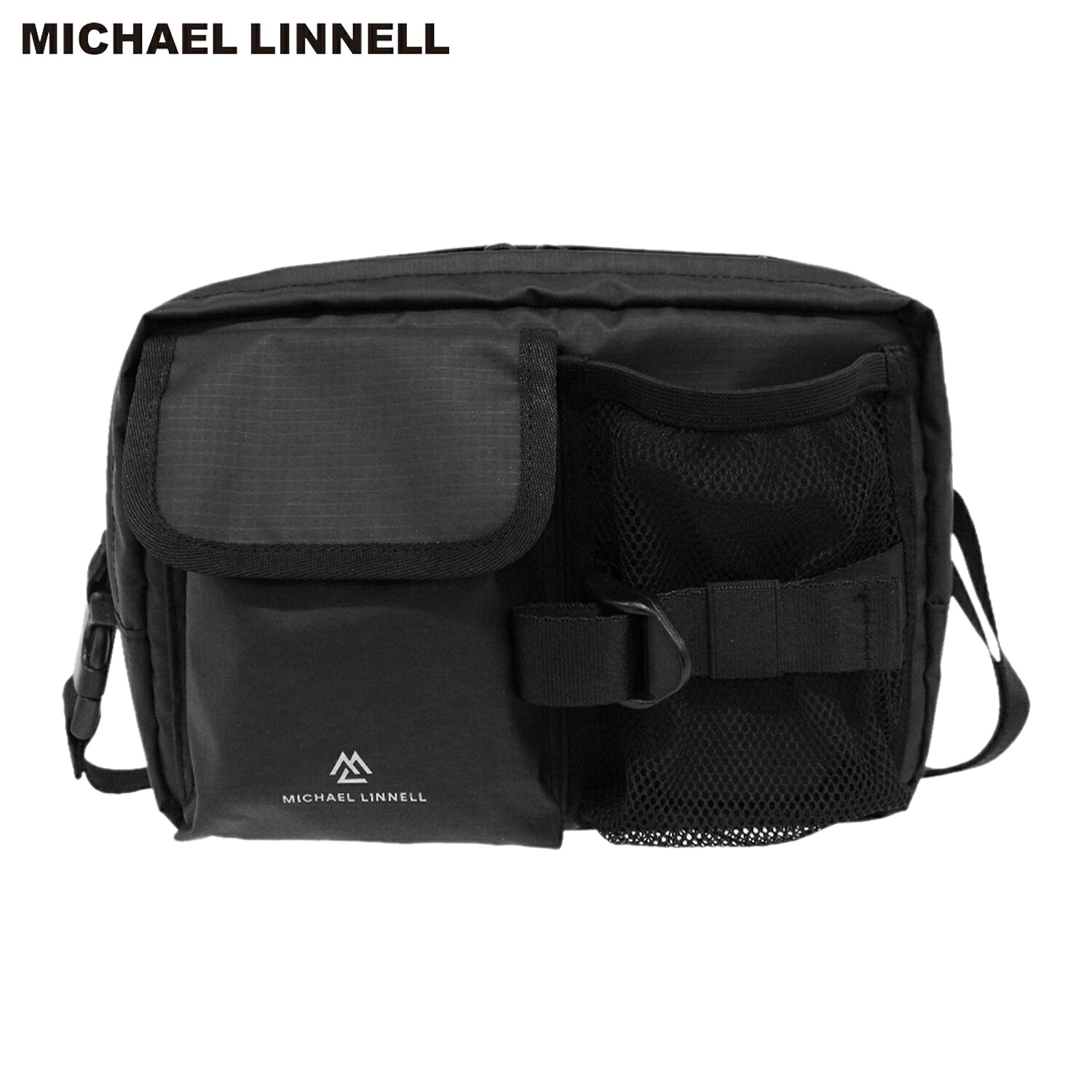 【最大1000円OFFクーポン発行中 4/12 23:59まで！】 マイケルリンネル MICHAEL LINNELL バッグ ショルダーバッグ メンズ レディース 4L 軽量 撥水 斜めがけ ブラック 黒 MLAC-39 母の日