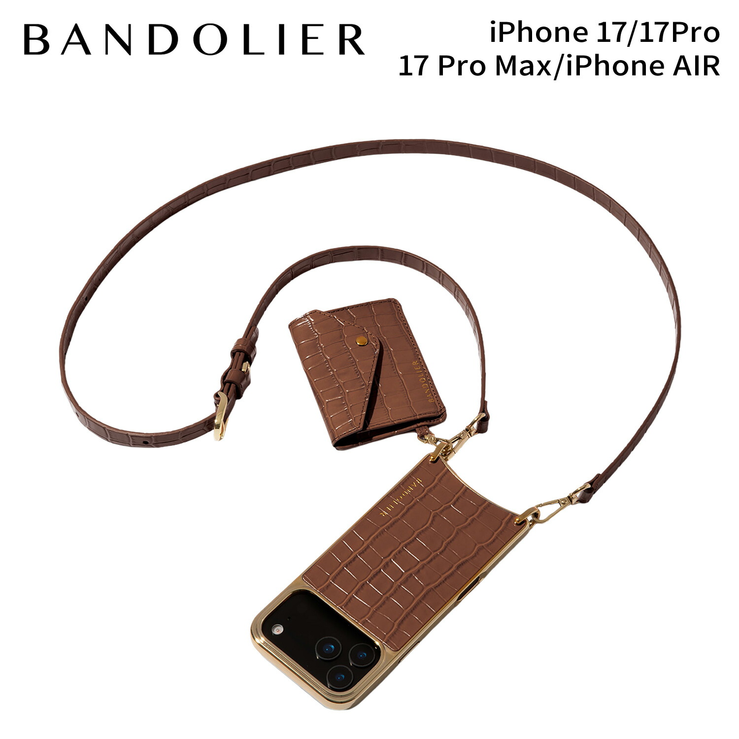 楽天市場】バンドリヤー BANDOLIER スマホショルダー iPhone17 17Pro