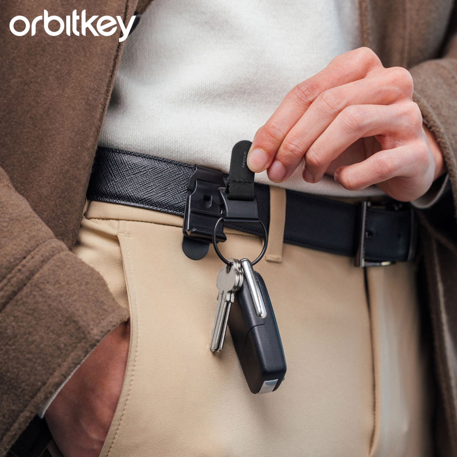 オービットキー Orbitkey キークリップ キーホルダー キーケース 鍵 メンズ レディース ミニマル シンプル コンパクト ワンタッチ ネオジウム磁石 UTILITY CLIP ブラック 黒 PBC11-112 母の日