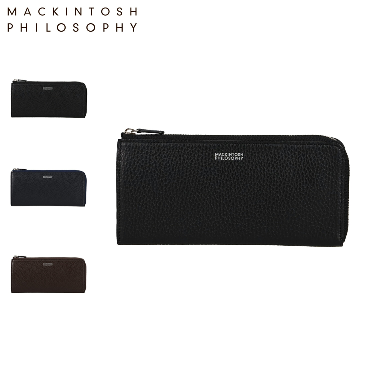 【最大1000円OFFクーポン発行中 7/27 10:59まで！】 マッキントッシュ フィロソフィー MACKINTOSH PHILOSOPHY 財布 長財布 LF束入 メンズ 本革 薄い 大容量 コンパクト ブラック ネイビー ダーク ブラウン 黒 MAPW-00511｜スニークオンラインショップ