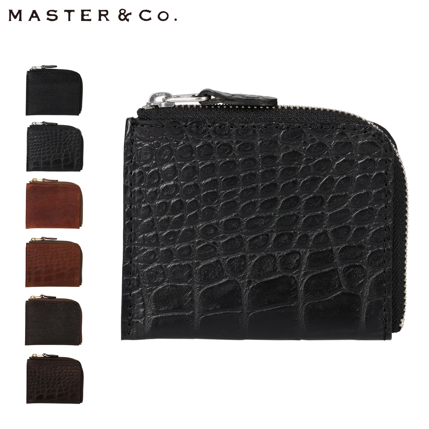 【最大1000円OFFクーポン発行中 4/12 23:59まで！】 MASTER&Co. マスターアンドコー 財布 ミニ 小銭入れ コインケース メンズ レディース 本革 コンパクト 日本製 IBIZA MINI WALLET ブラック ブラウン 黒 MC1487
