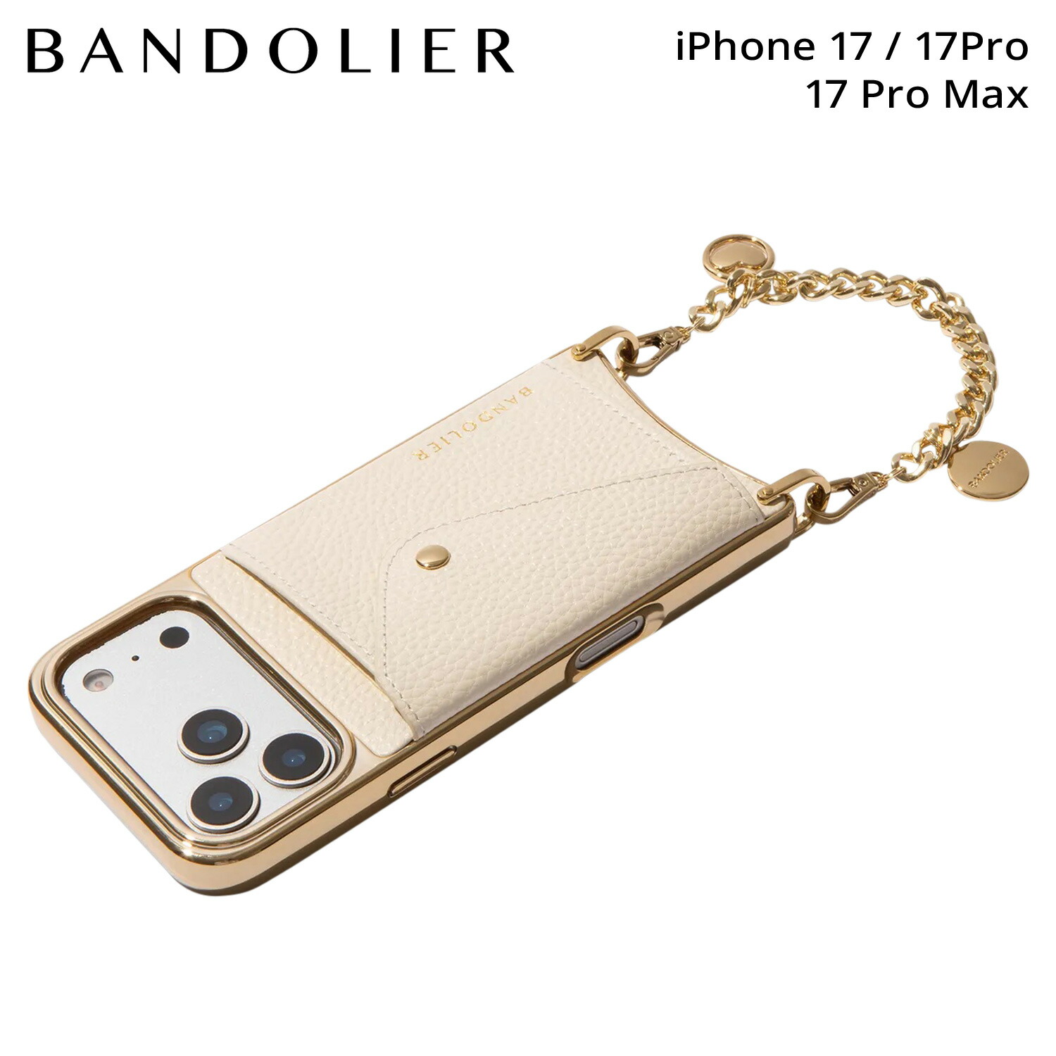 【最大1000円OFFクーポン発行中 7/27 10:59まで!】 BANDOLIER バンドリヤー iPhone17 17Pro 17Pro Max スマホケース アイフォン マヤ アイボリー メンズ レディース MAYA IVORY アイボリー 12MAY1001|スニークオンラインショップ
