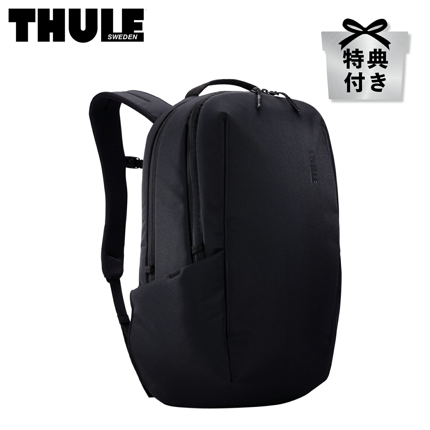 【最大1000円OFFクーポン発行中 7/27 10:59まで！】 【バッグハンガー特典付き】 スーリー THULE リュック バッグ バッグパック メンズ レディース 21L A4 B4 大容量 撥水 軽量 PC収納 SUBTERRA 2 ブラック 黒 3205024｜スニークオンラインショップ