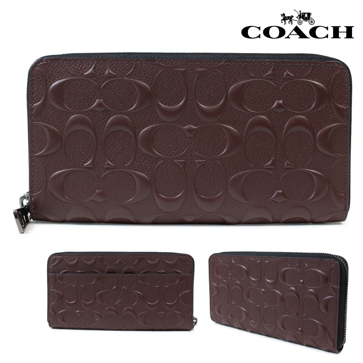 SneaK Online Shop | Rakuten Global Market: Coach long wallet men COACH wallet F58113 mahogany [1 ...