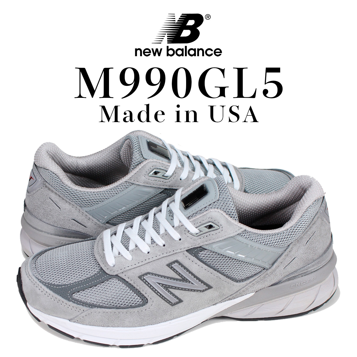 楽天市場】【 最大1000円OFFクーポン！12/11 11:59まで 】 ニューバランス new balance 990 V5 スニーカー メンズ  Dワイズ MADE IN USA グレー M990GL5 : スニークオンラインショップ