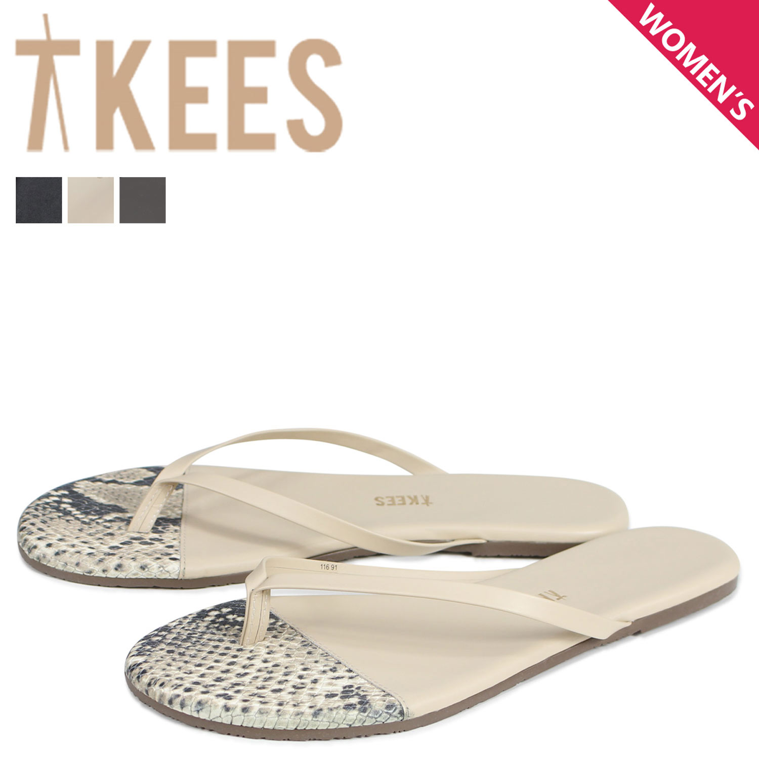 楽天市場】Tkees ティキーズ ジェマ サンダル レディース レザー