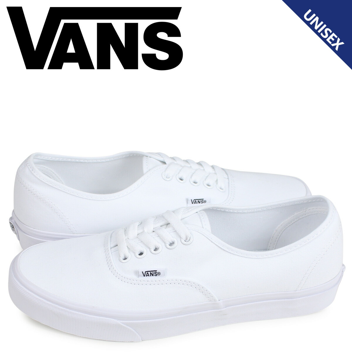 【最大1000円OFFクーポン発行中 4/12 23:59まで！】 VANS ヴァンズ オーセンティック スニーカー メンズ レディース バンズ AUTHENTIC ホワイト 白 VN000EE3W00