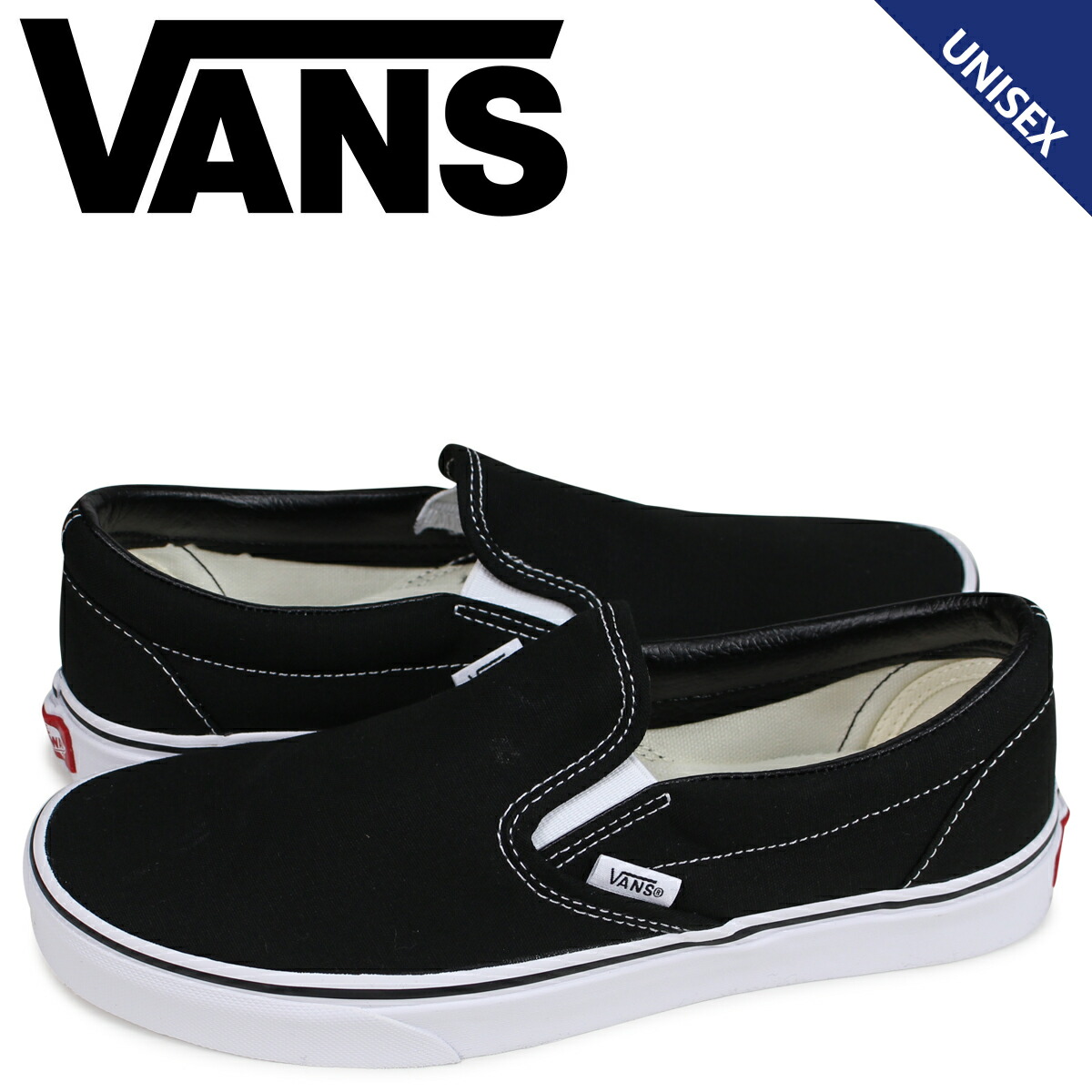 国内発送★撥水・防滑ラバー！ VANS スリッポン BLACK 男女兼用 楽天市場】ヴァンズ classic slip－on vn000eyeblk blackの通販