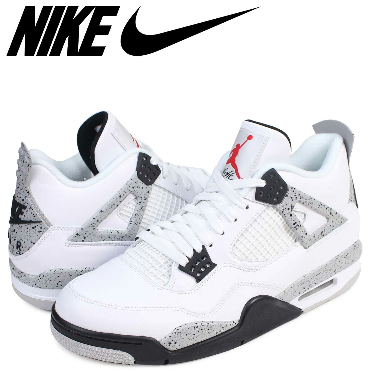 SNEAK ONLINE SHOP: NIKE AIR JORDAN 4 RETRO OG WHITE CEMENT Nike Air ...