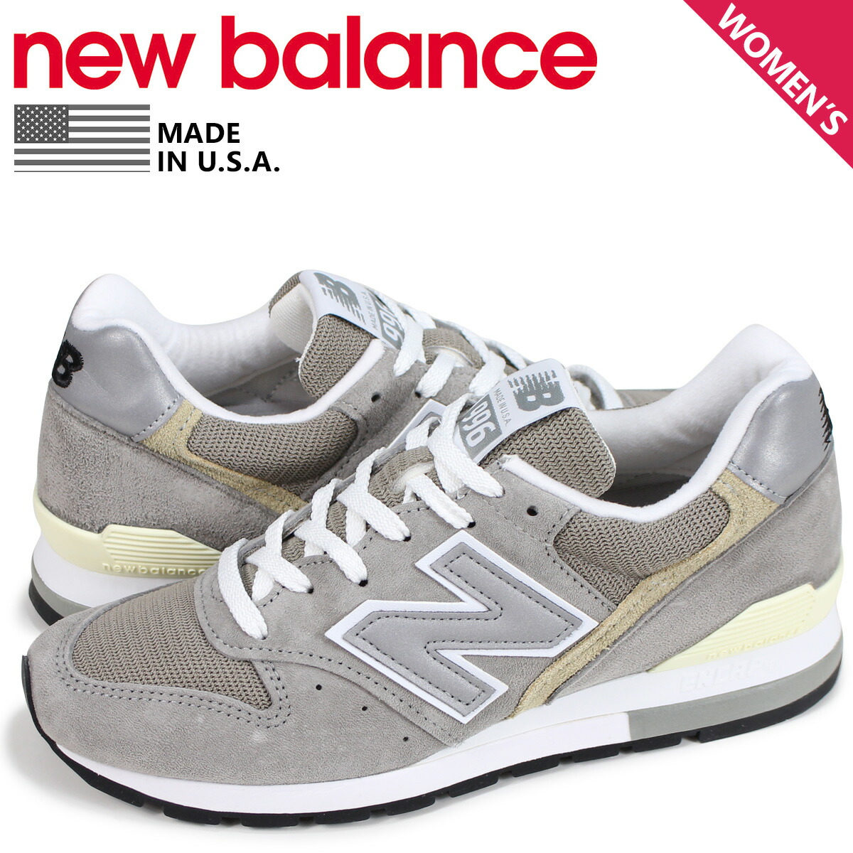 格安人気 最大1000円offクーポン 訳あり ニューバランス New Balance 996 スニーカー レディース Dワイズ Made In Usa グレー M996gy 返品不可 スニークオンラインショップ メーカー包装済 Werther Com Br