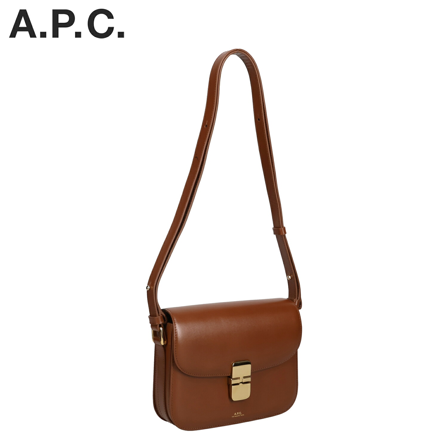 【最大1000円OFFクーポン発行中 7/27 10:59まで！】 【訳あり】 A.P.C. アーペーセー グレース スモール バッグ ショルダーバッグ レディース 斜めがけ 軽量 SAC GRACE SMALL ブラウン PXBMWF61413 【返品不可】｜スニークオンラインショップ