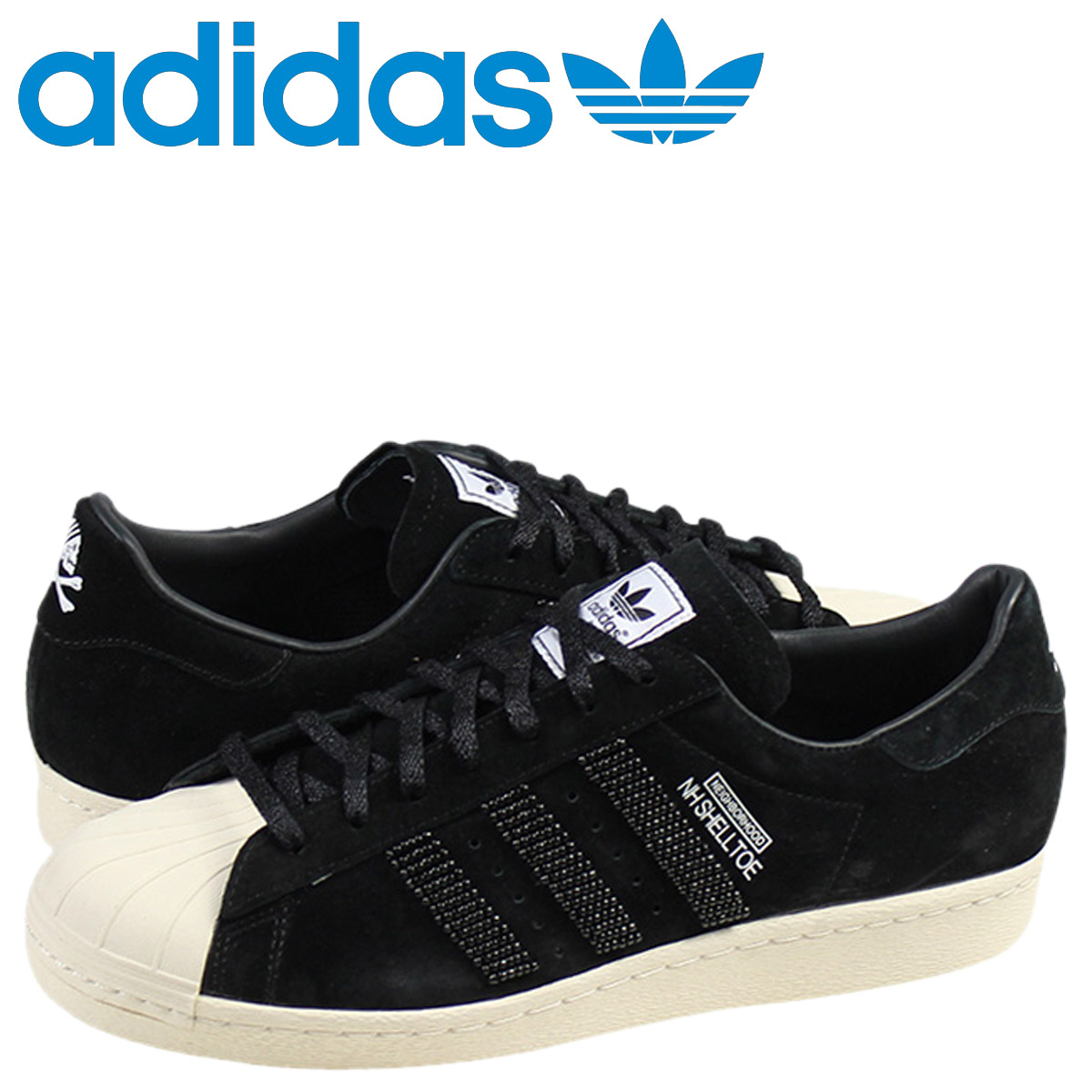 adidas Originals Men's Superstar White and Core Black Leather