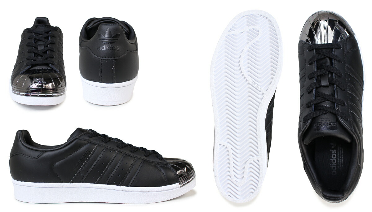adidas superstar metal toe black