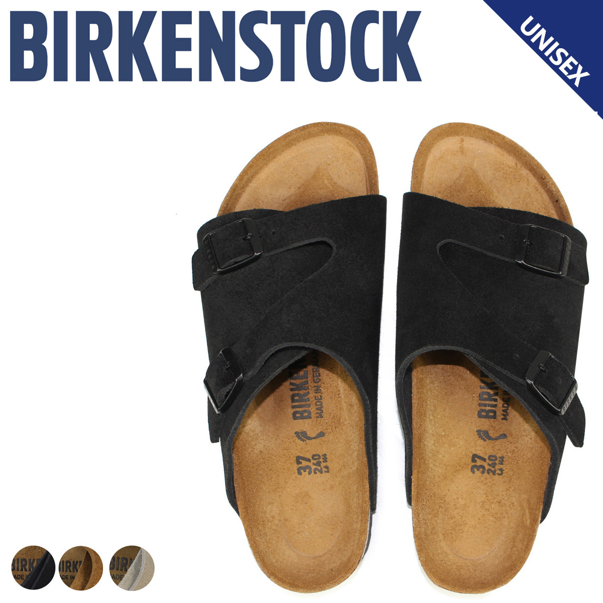 SneaK Online Shop: Birkenstock BIRKENSTOCK Zurich ZURICH 8 color men's ...