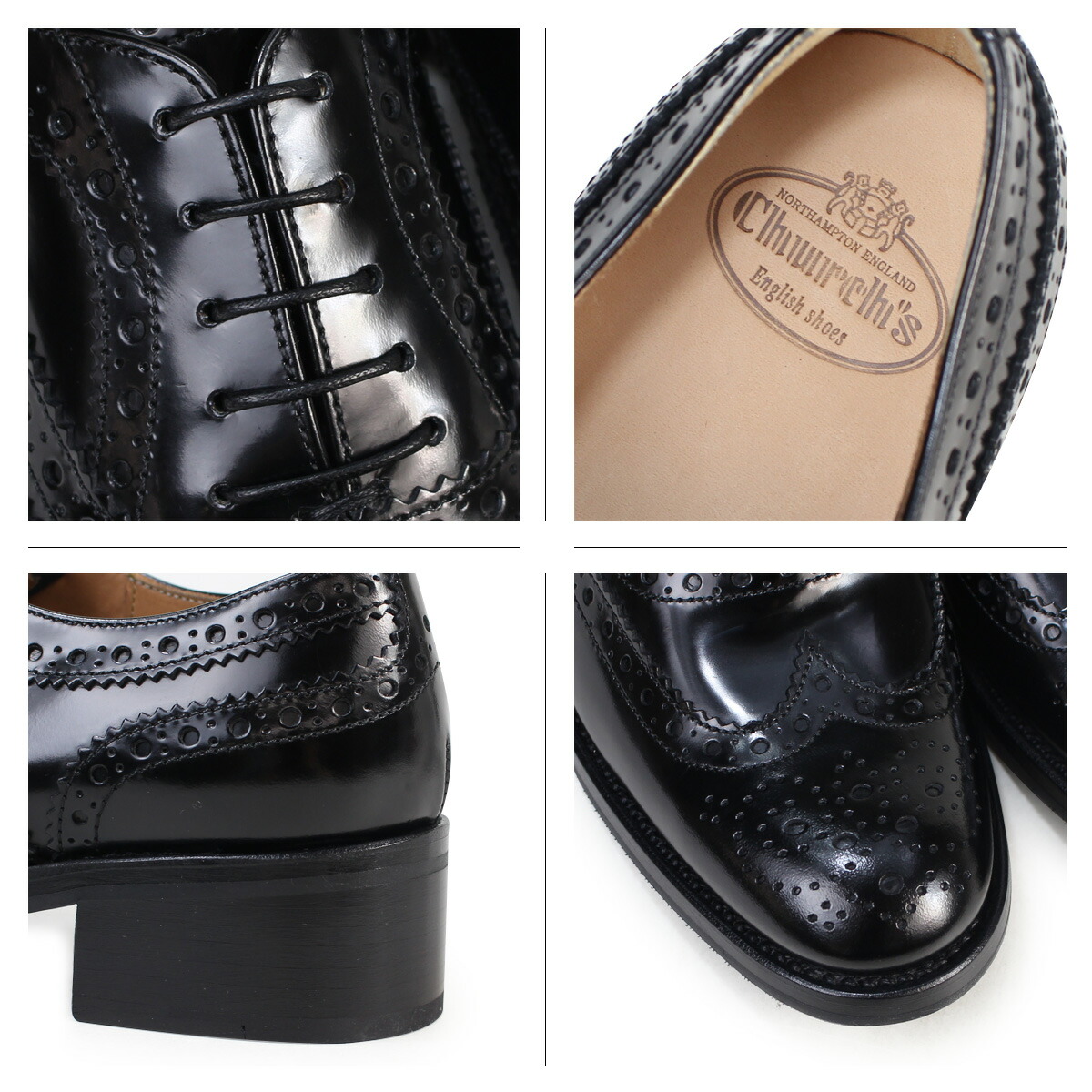 SNEAK ONLINE SHOP: Church Churchs shoes Lady's Catherine shoes wing tip Catherine R Polish ...