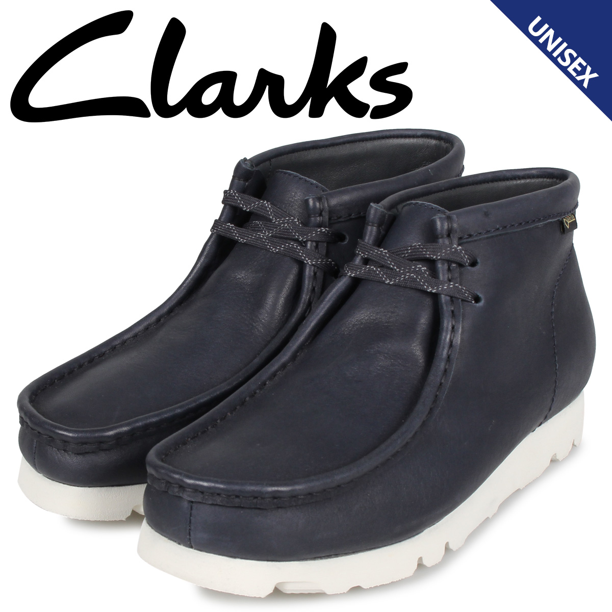 日本製 ブーツ ワラビー Clarks クラークス メンズ ネイビー ゴアテックス レザー Gtx Wallabee レディース Cs Radiosinagoga Com