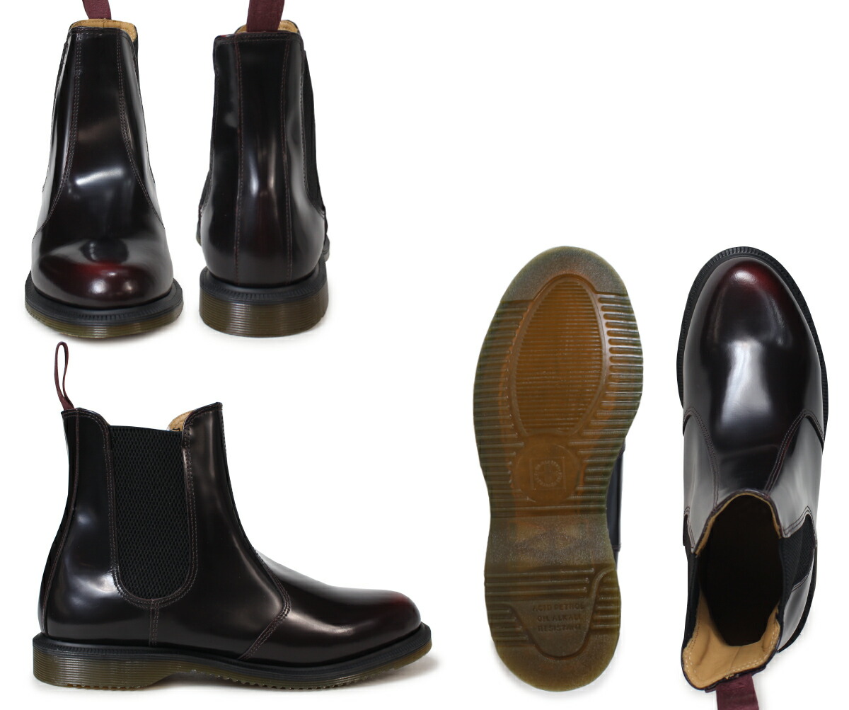flora dr martens cherry