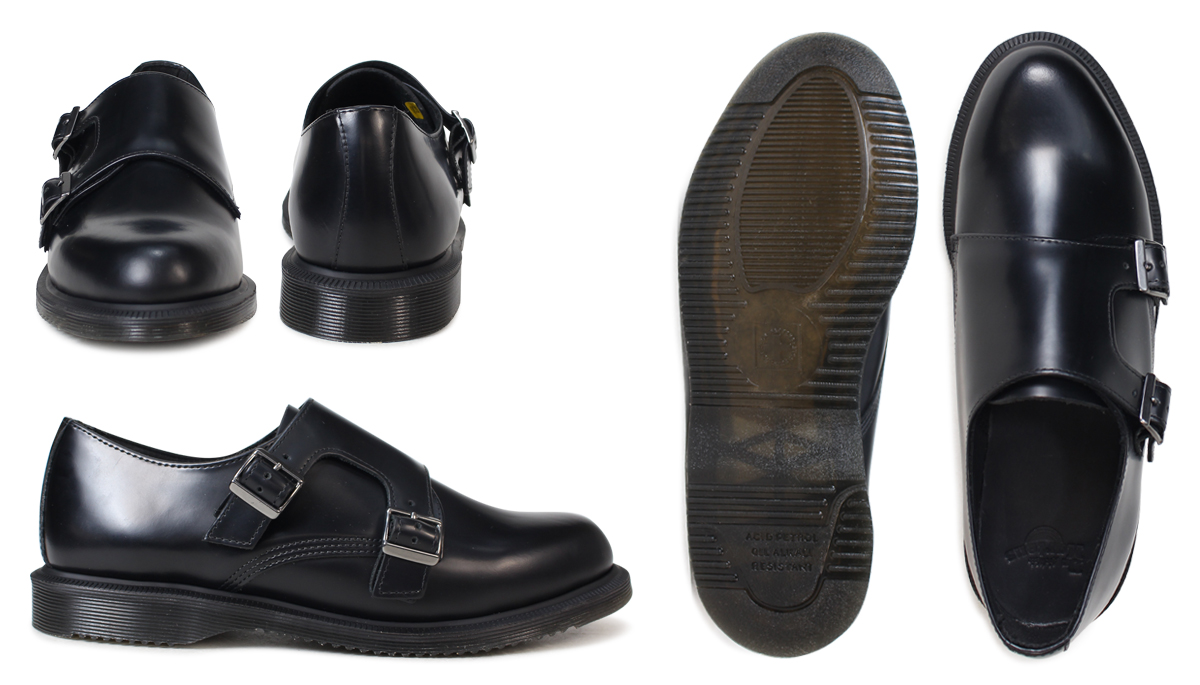 dr martens double monk strap