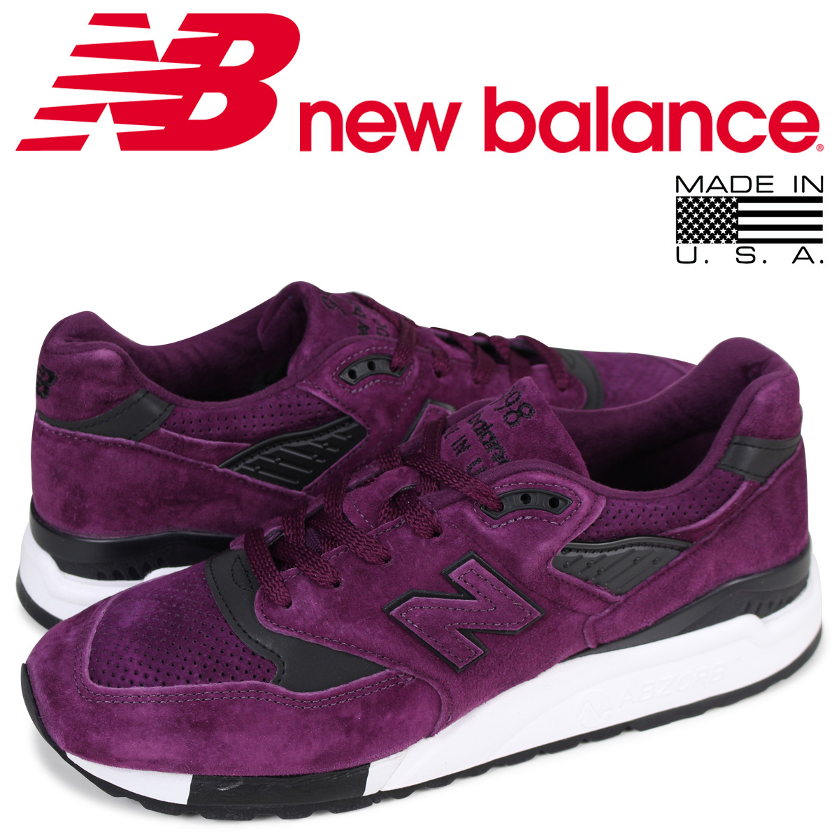 new balance 998 purper