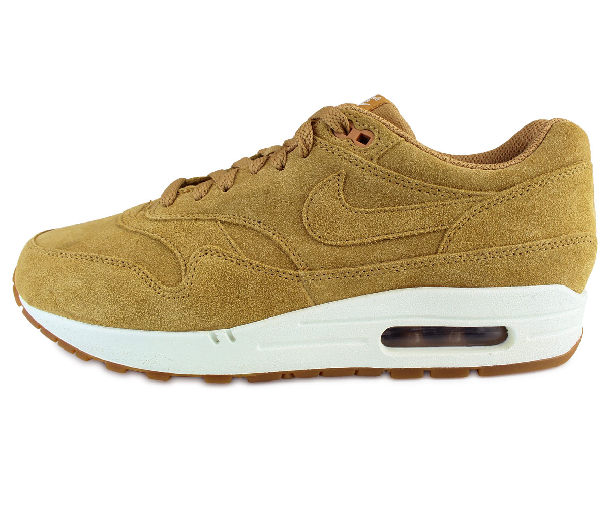 耐克nike空气最大1高级运动鞋air max 1 premium wheat 875844-203人