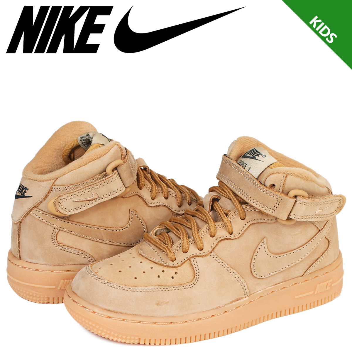 Nike NIKE air force 1 mid kids sneakers AIR FORCE 1 WB PS AH0756 203 brown Nike NIKE air force 1 mid kids sneakers AIR FORCE 1 WB PS AH0756 203 brown