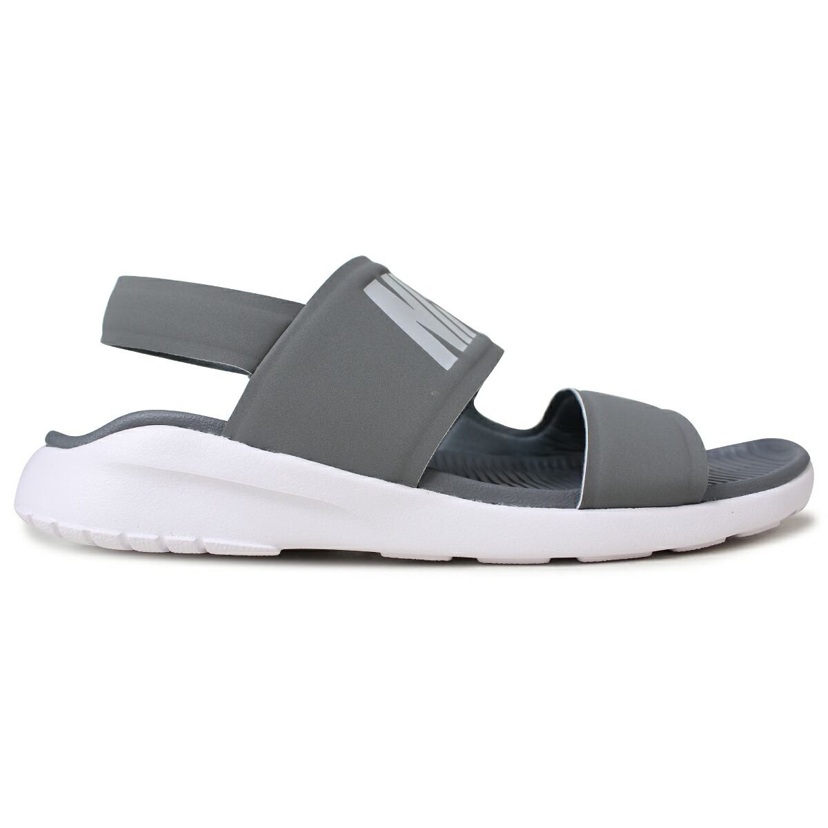 grey nike sandals tanjun