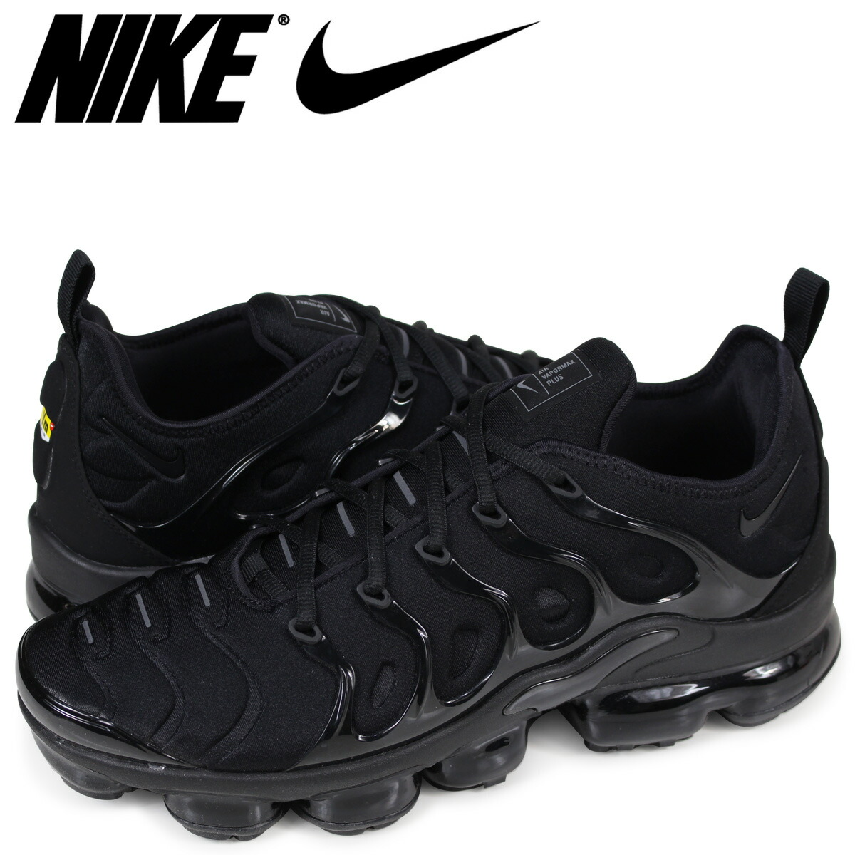 nike air vapormax plus mens black