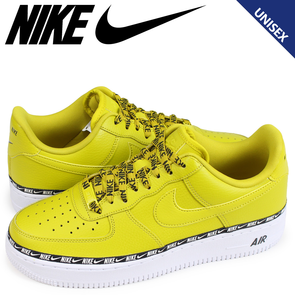 nike yellow air force 1 07 se premium trainers