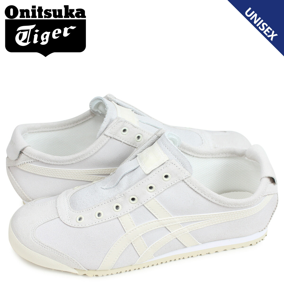 オニツカタイガー Onitsuka Tiger メキシコ 66 スリッポン Mexico Slip On スニーカー メンズ レディース 11a042 100 ホワイト 74 以上節約