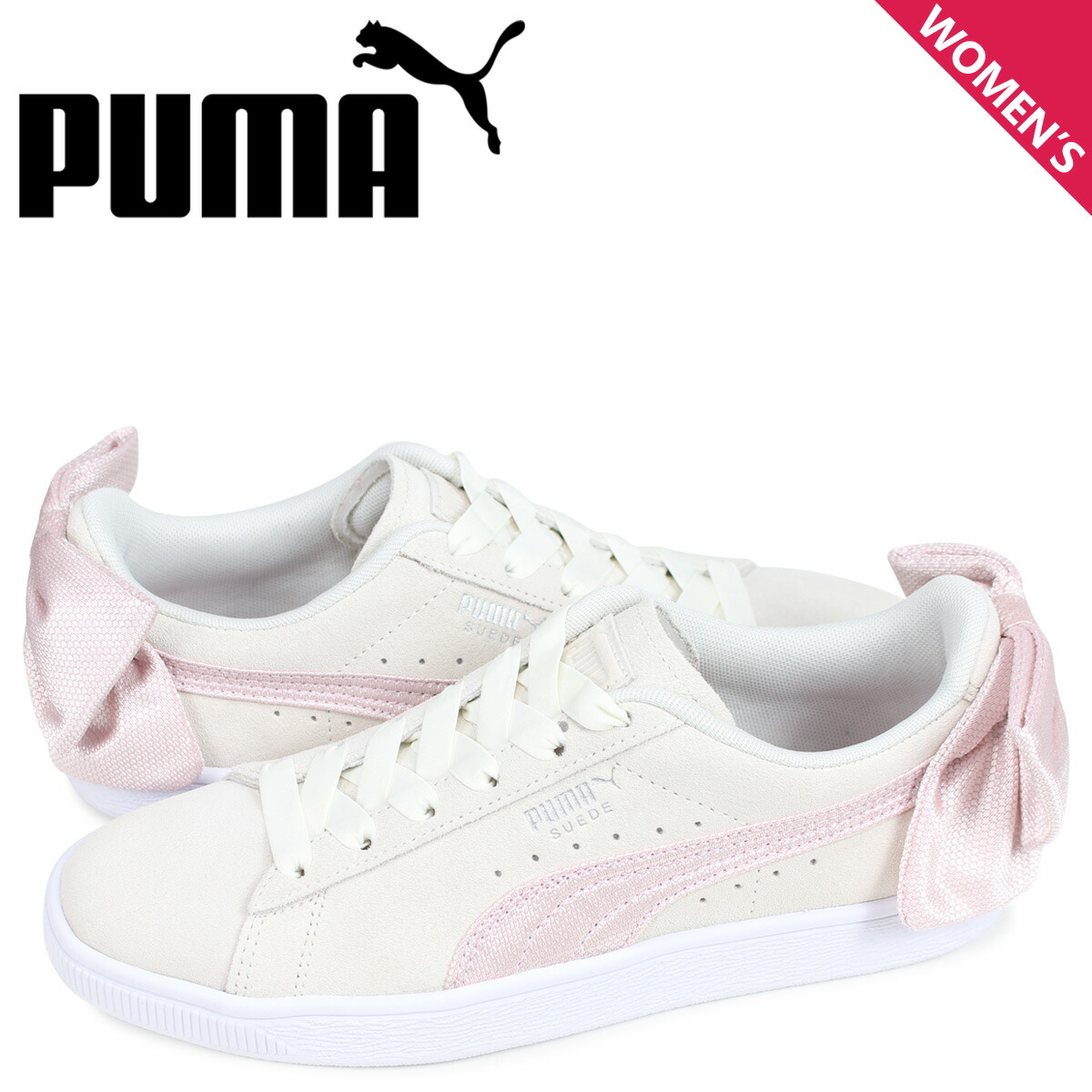 puma suede bow hexamesh