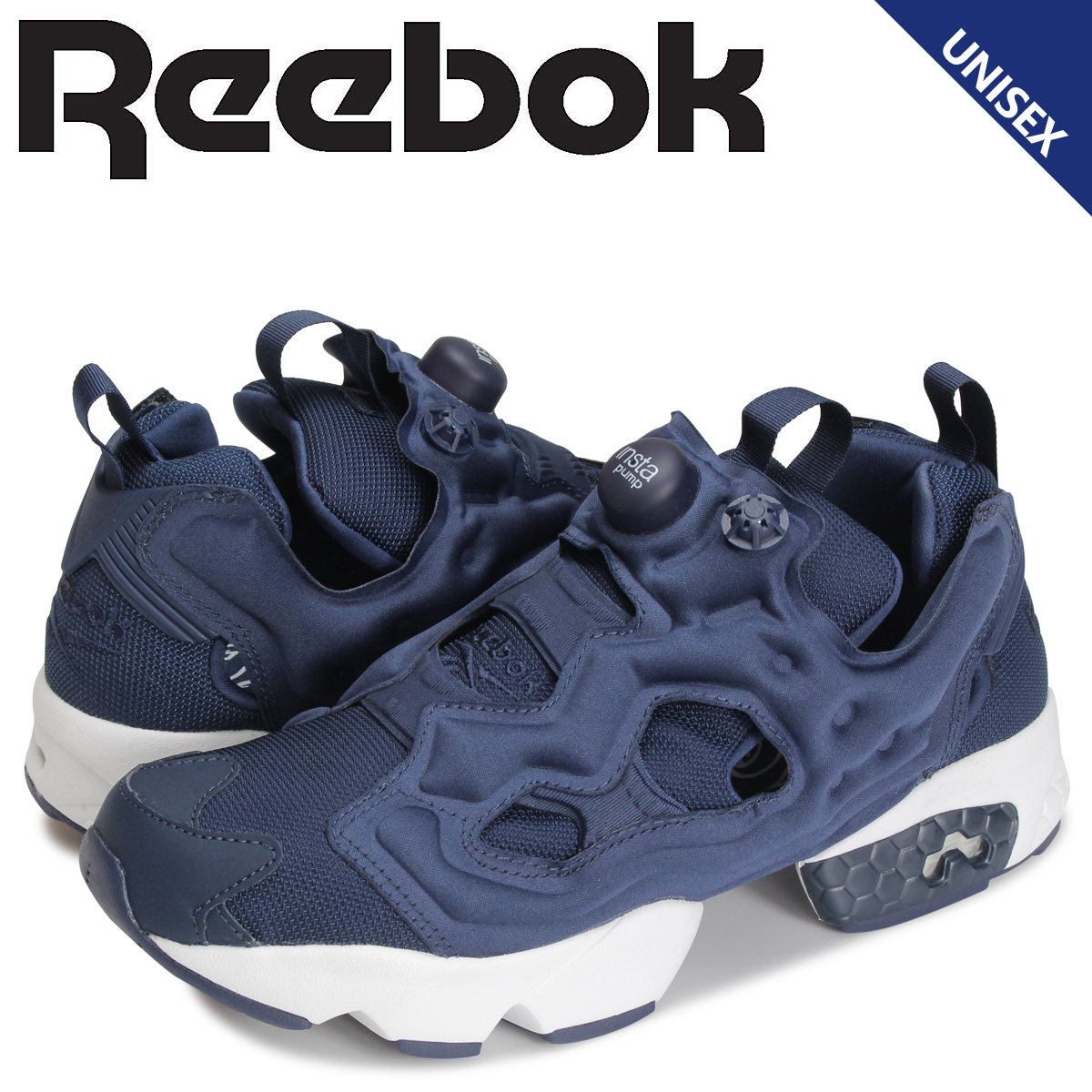 楽天市場 リーボック Reebok インスタ ポンプフューリー スニーカー メンズ レディース Instapump Fury Og ネイビー Dv6986 スニークオンラインショップ