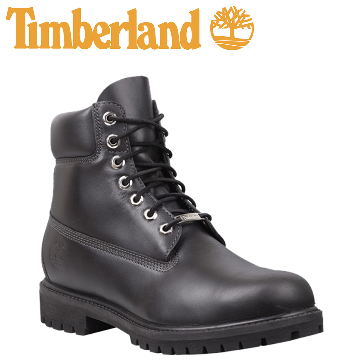 black leather timberlands