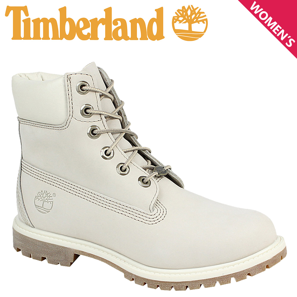 timberland 6 inch premium white