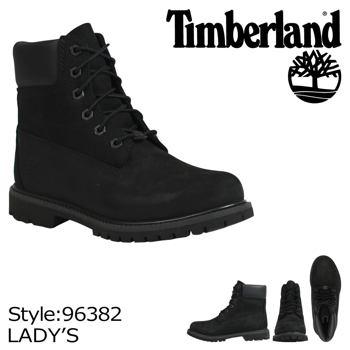 womens timberland black 6 inch premium boots