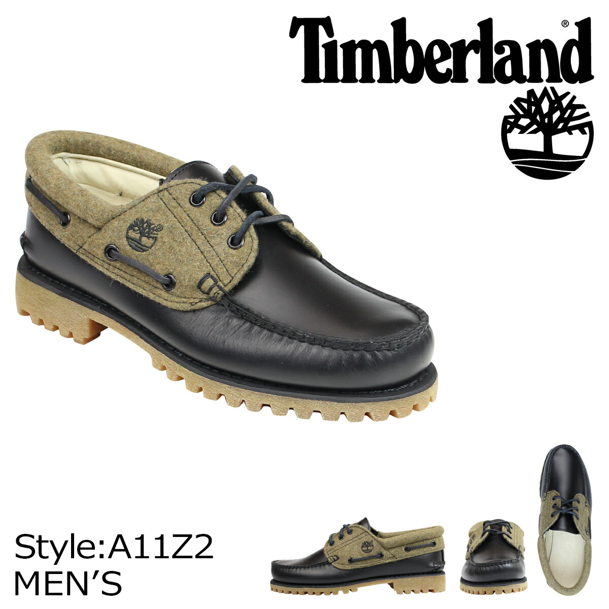 timberland 3 eye boat shoes black