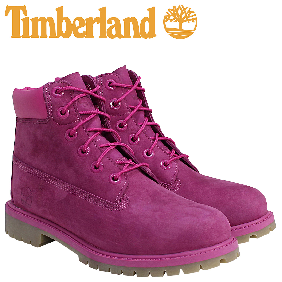 junior timberland boots pink