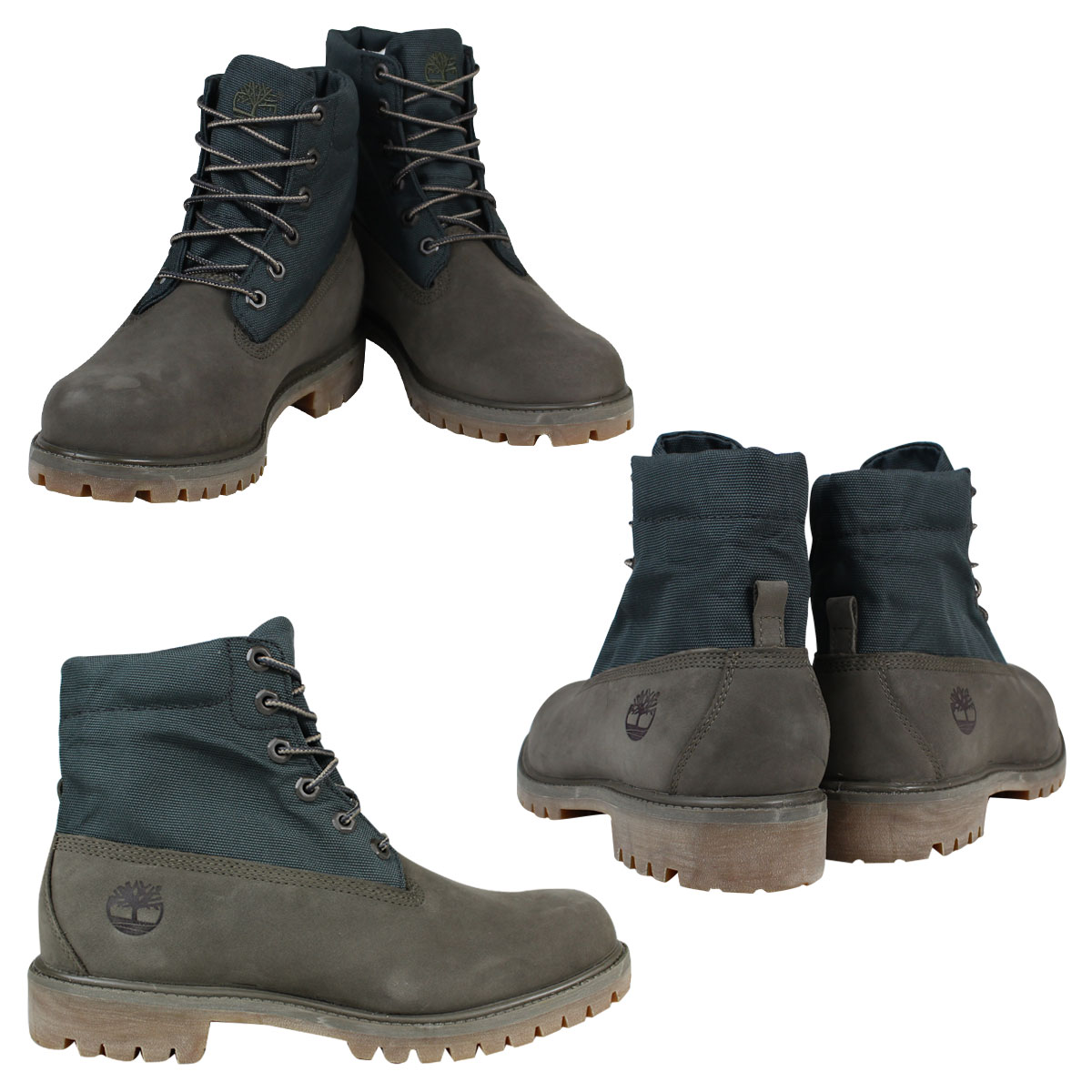 timberland mens roll top premium boots canteen