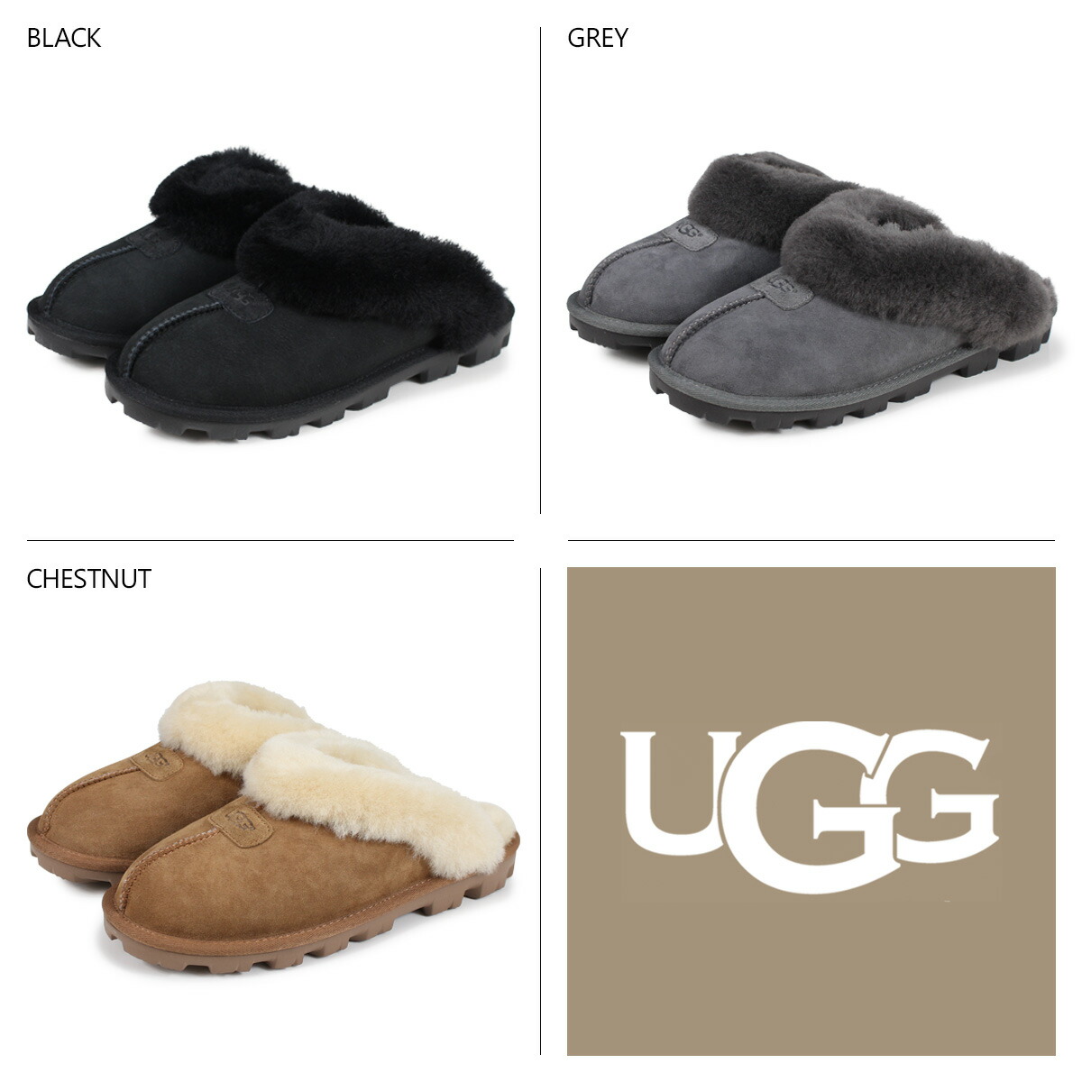 【楽天市場】【 最大1000円OFFクーポン配布中 】 UGG アグ サンダル ファー スリッパ サボ コケット レディース ムートン シープ