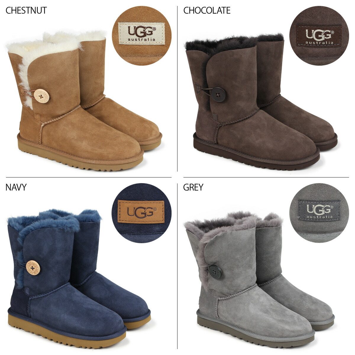 最高級 UGG アグ ムートンブーツ ベイリーボタン 2 レディース WOMENS BAILEY BUTTON II 5803 1016226  fucoa.cl