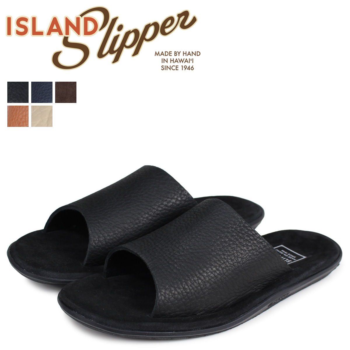アイランドスリッパ ISLAND SLIPPER サンダル メンズ スエード BULL HIDE SLIDE PBS705BH PTS705BH画像