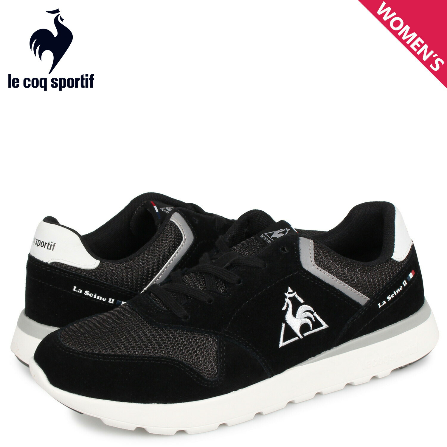 おすすめ ルコック スポルティフ Le Coq Sportif La セーヌ 2 ワイド スニーカー レディース La Seine 2 Wide ブラック 黒 Ql3pjc00bw 楽天市場 Www Pjs Rec Co Uk