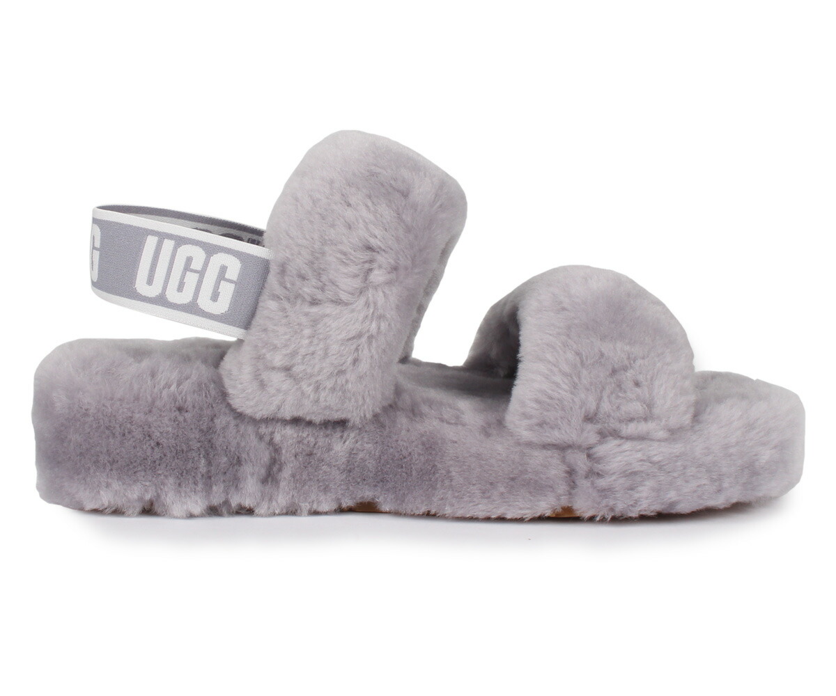 ギフト/プレゼント/ご褒美] UGG アグ サンダル ストラップサンダル オー イヤー レディース OH YEAH ブラック グレー グリーン ピンク  黒 1107953 fucoa.cl