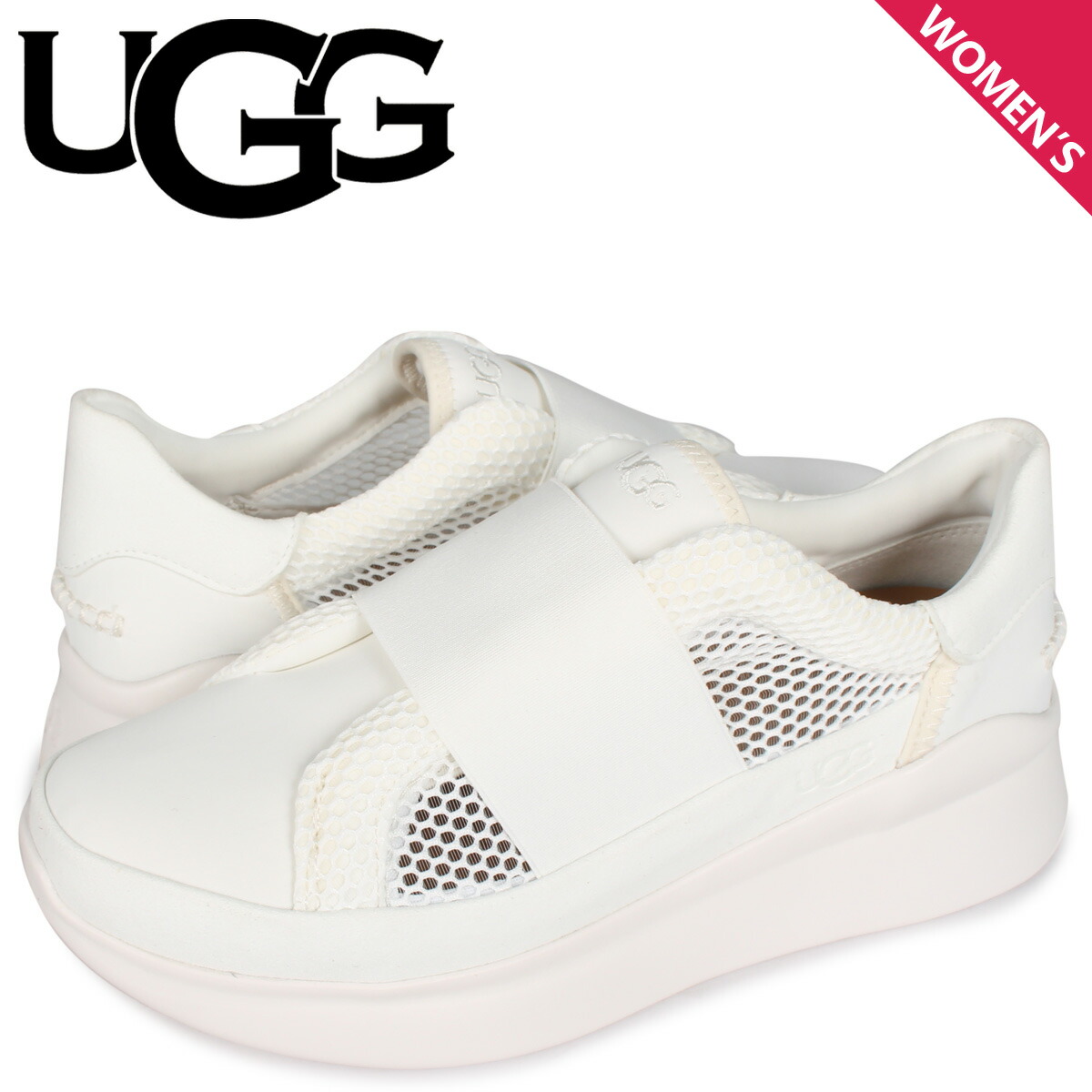 入園入学祝い スリッポン Ugg アグ スニーカー スリッポン リブ ライト トレーナー レディース メッシュ Libu Lite Trainer ホワイト 白 Lombardionline It