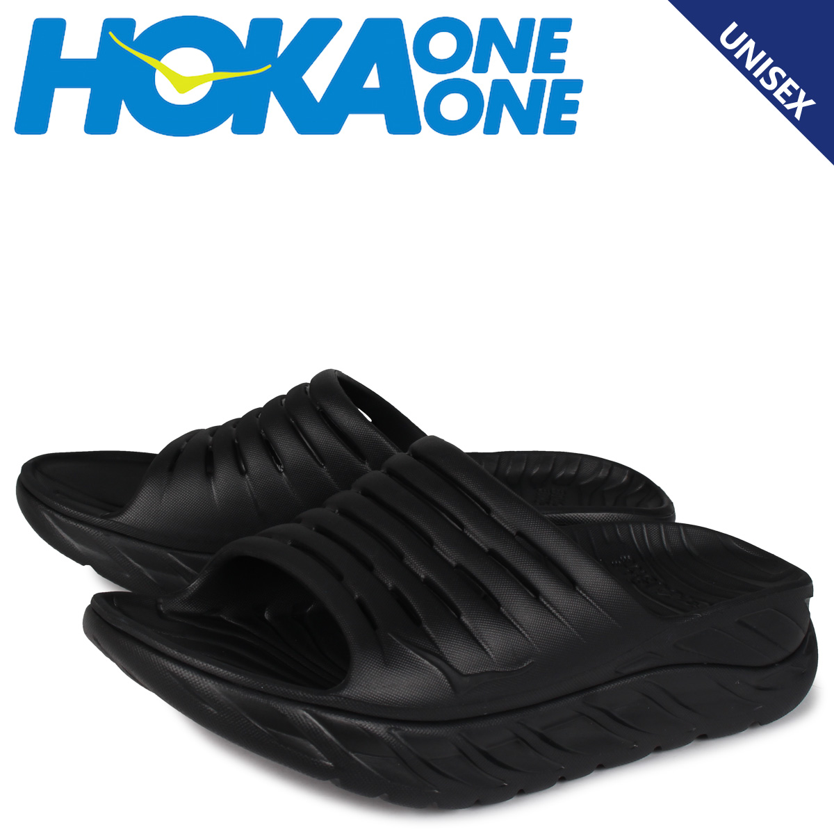 楽天市場 Hoka One One ホカオネオネ サンダル スライドサンダル オラ リカバリー メンズ レディース 厚底 Ora Recovery Slide ブラック 黒 スニークオンラインショップ