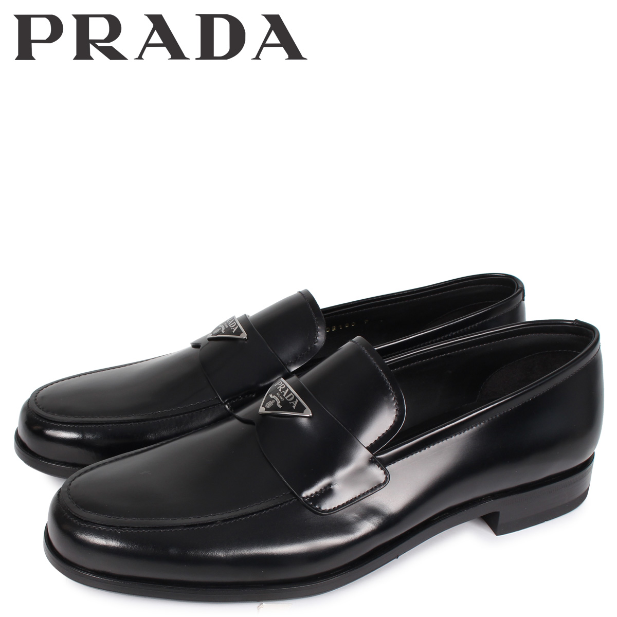 新品格安 PRADA ローファー SPAZZOLATO LOGO 29.5cm 靴 ドレス