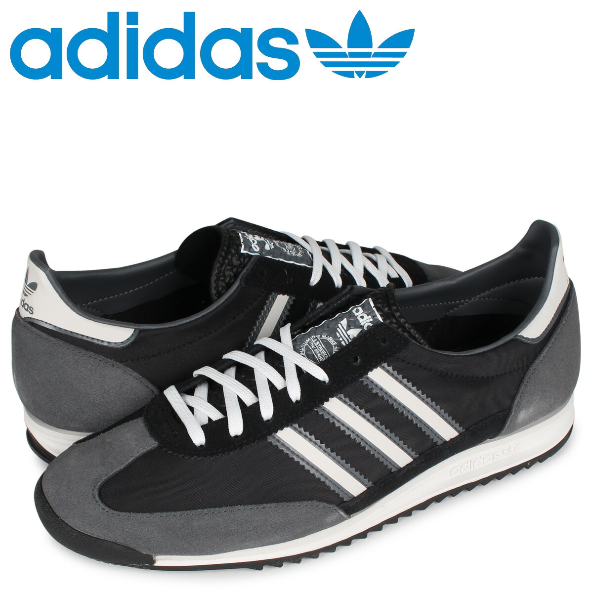 楽天市場 最大00円offクーポン アディダス オリジナルス Adidas Originals Sl 72 スニーカー メンズ エスエル ブラック 黒 Fv9784 スニークオンラインショップ