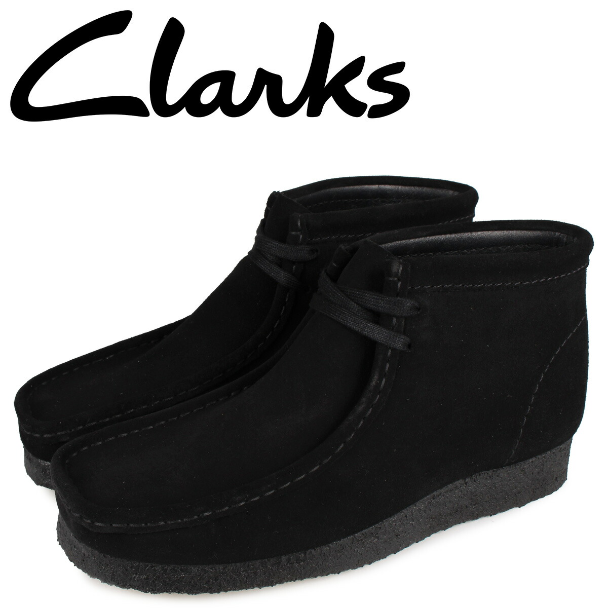 Clarks Originals クラークス ワラビー CLARKS WALLABEE BLACK SUEDE 26155519 メンズ/スエード/黒/ブーツ/スニーカー/並行輸入品  : JACKPOT STORE - 通販 - Yahoo!ショッピング