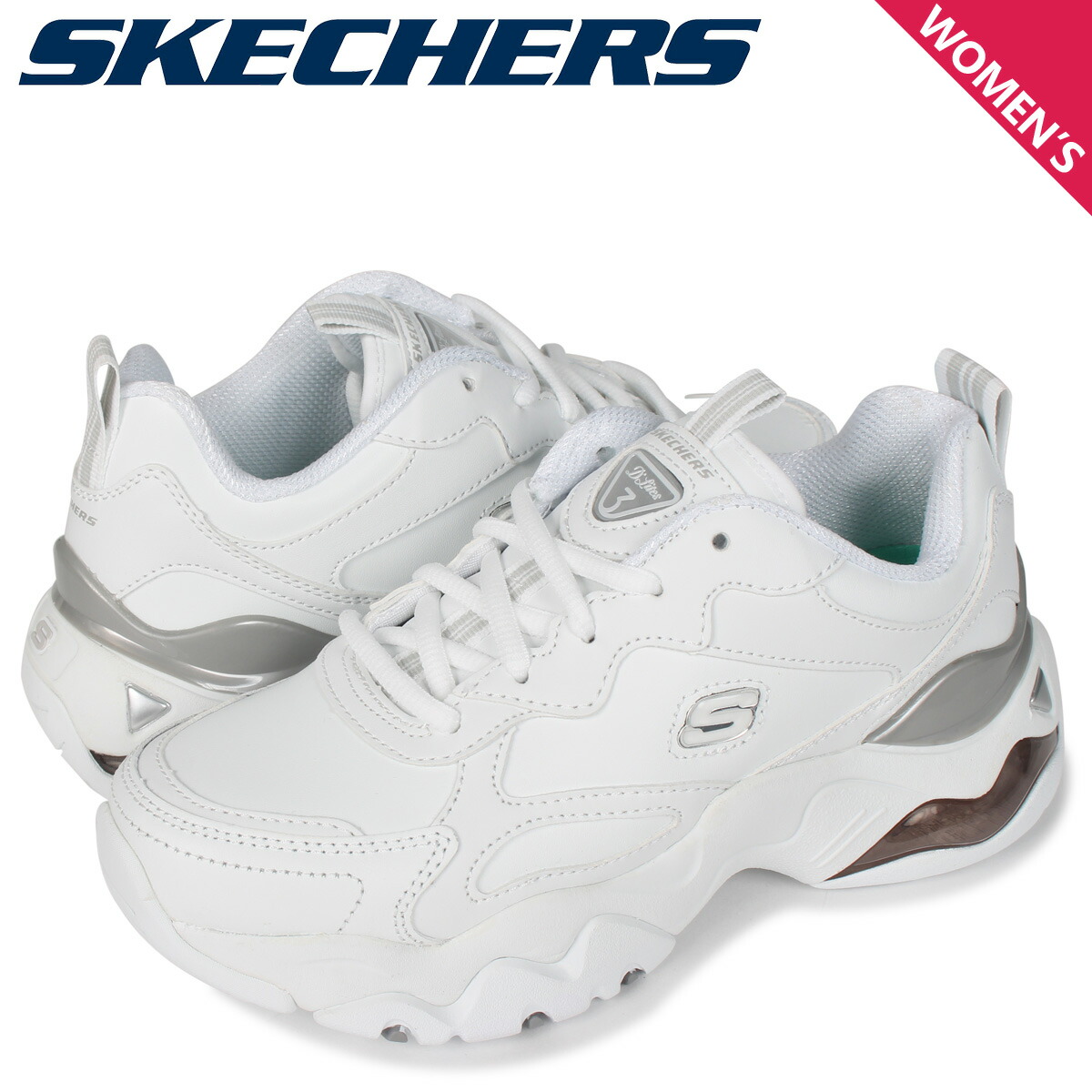 期間限定特価 楽天市場 最大1000円offクーポン スケッチャーズ Skechers スニーカー レディース 厚底 ディライト 3 0 Dlites 3 0 Air Golden Ru ホワイト 白 1490 スニークオンラインショップ 超歓迎 Transportall Ru