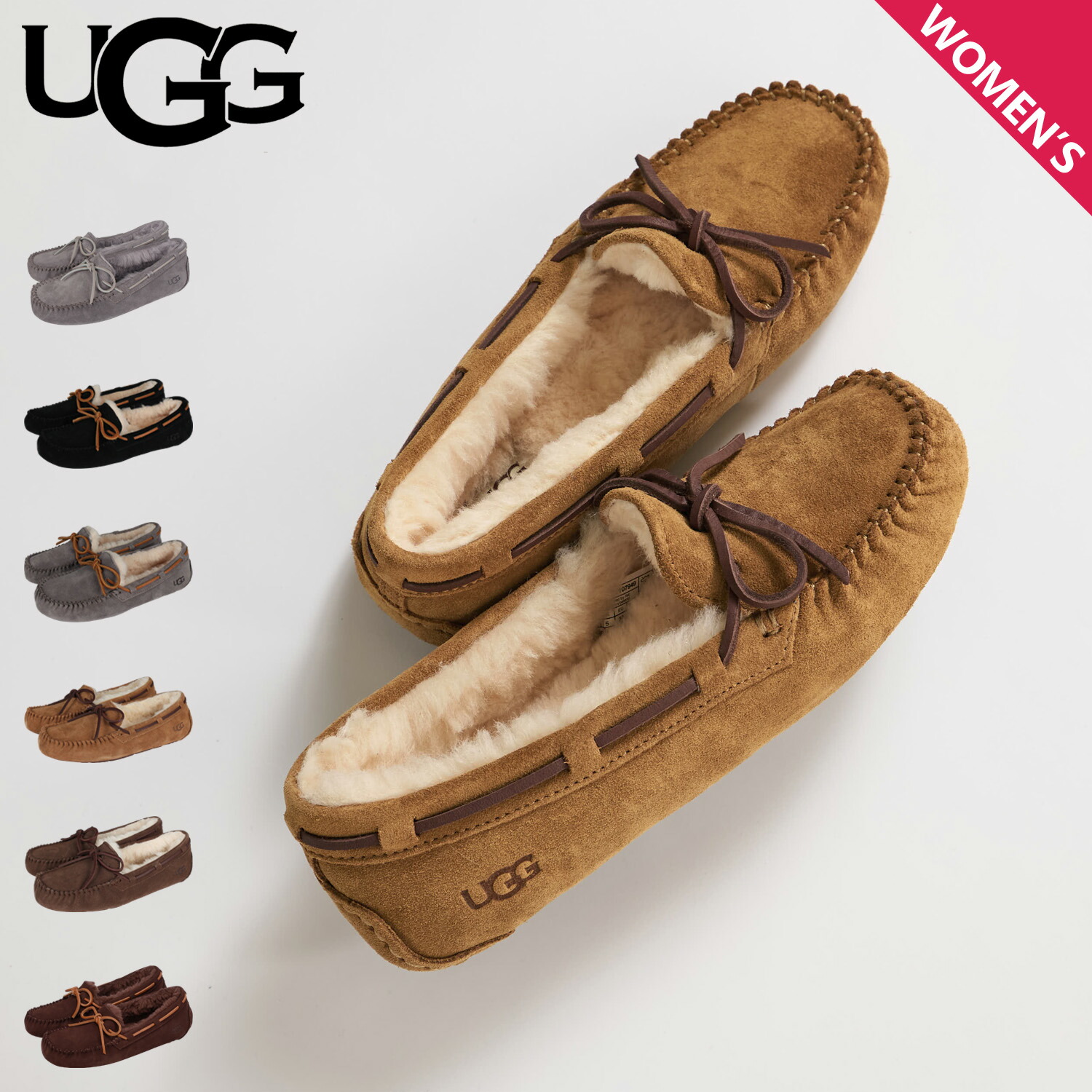 最大1000円OFFクーポン 】 UGG アグ モカシン ダコタ ムートン